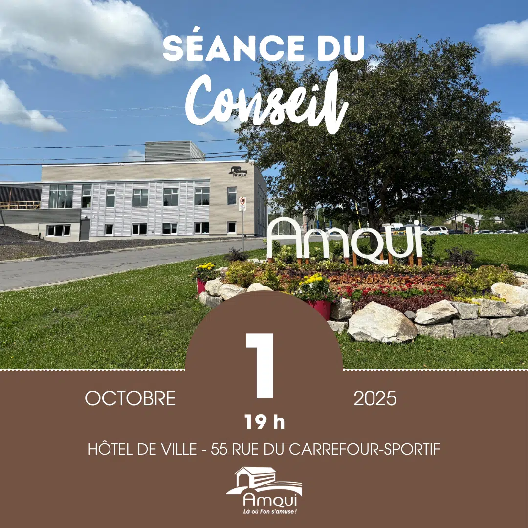 séance conseil amqui octobre 2025