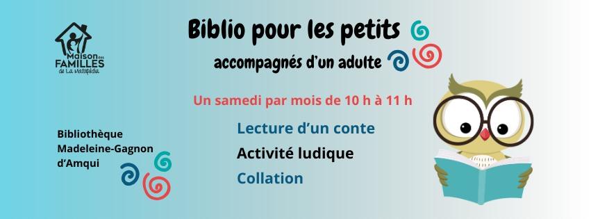 Activité bibliothèque d'Amqui pour les petits-décembre 2025