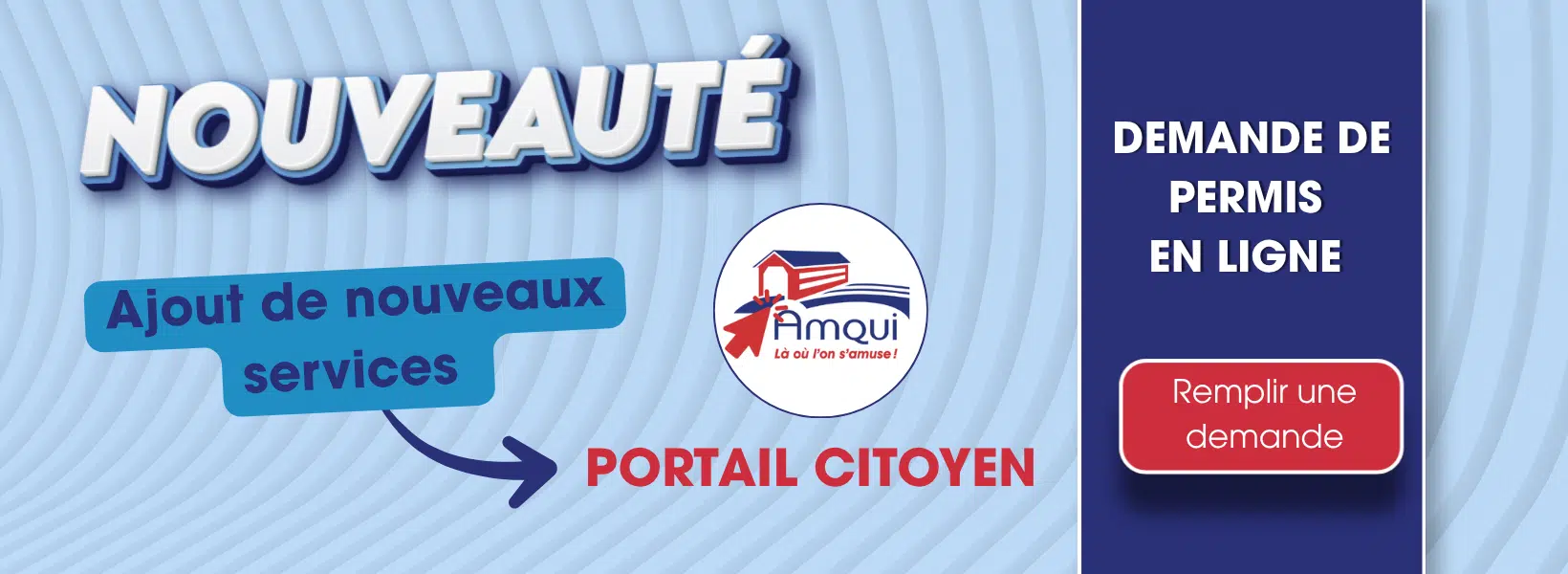 Services en ligne - Ville d'Amqui demande de permis