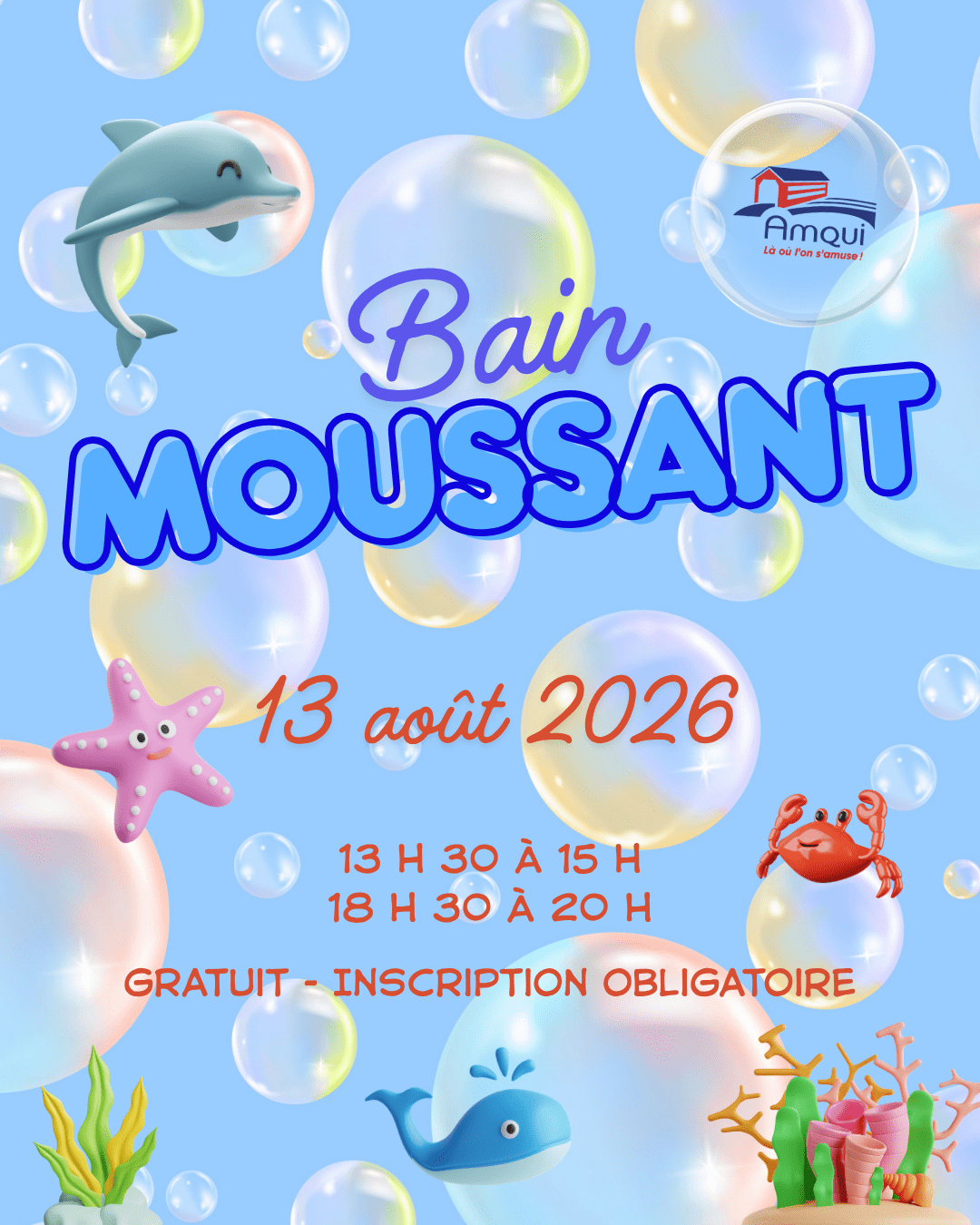 bain moussant 2026 ville d'Amqui