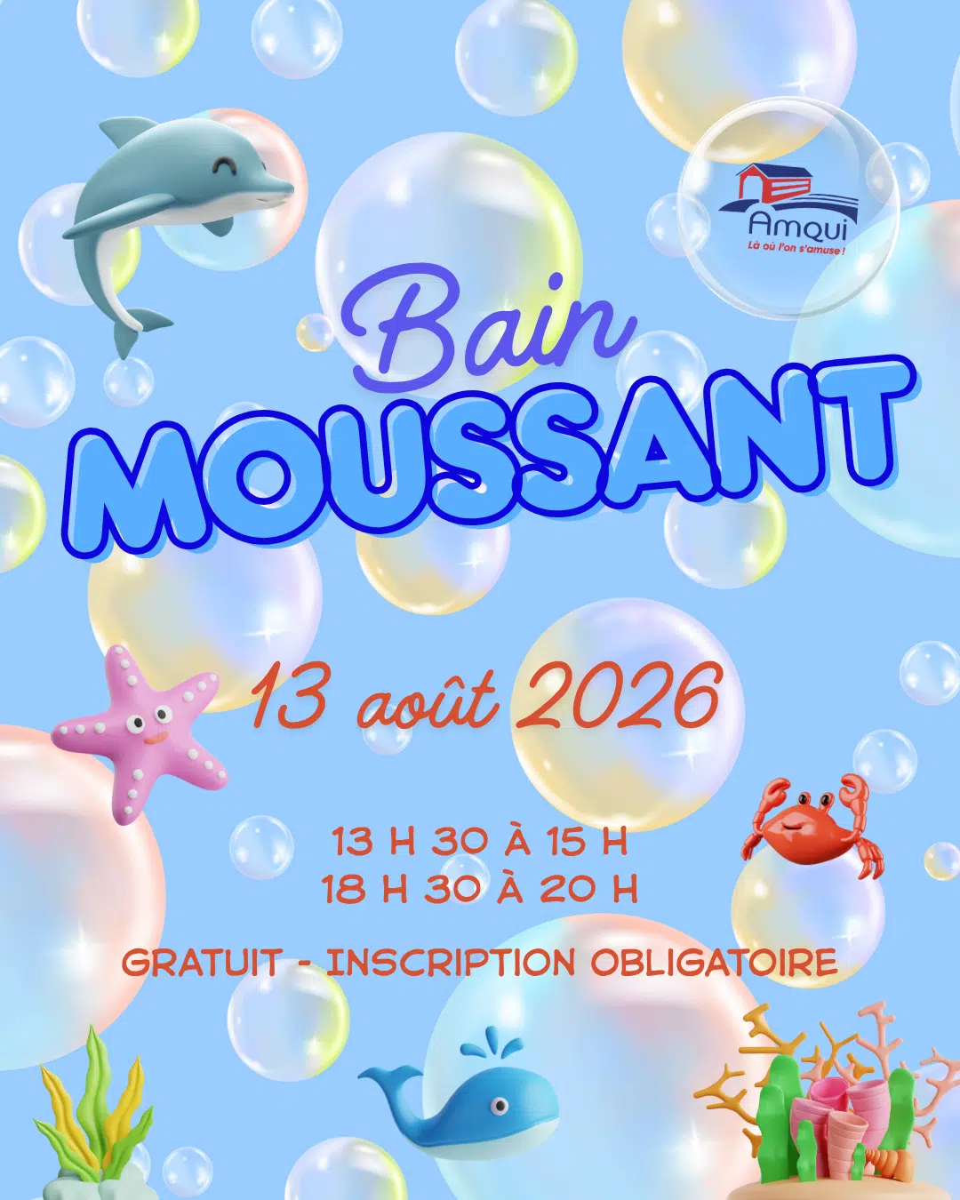 bain moussant 2026 ville d'Amqui