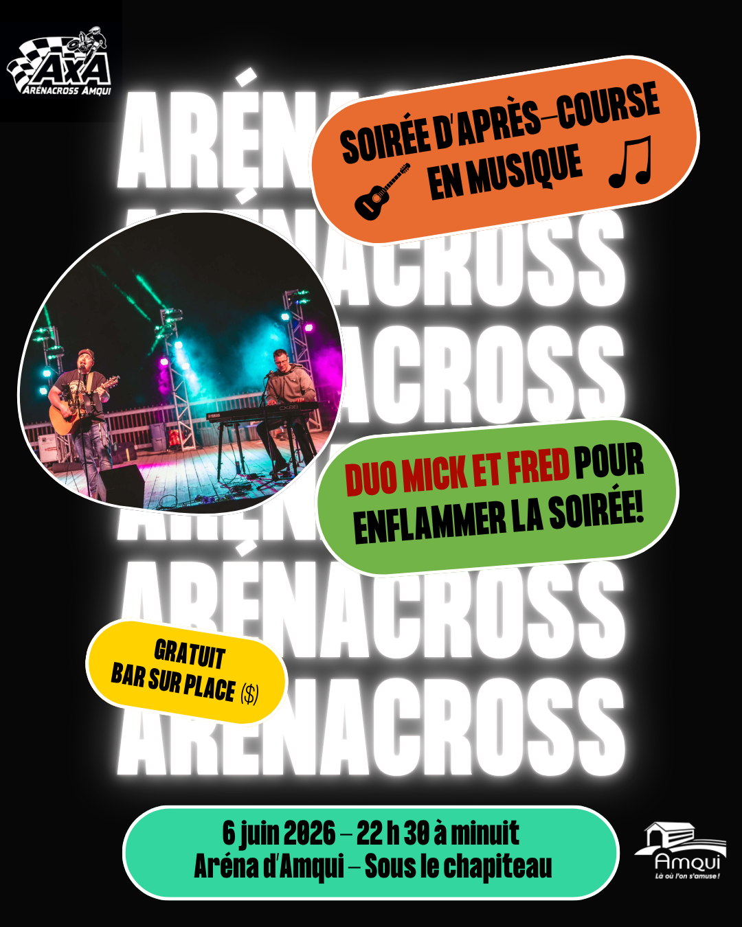 6 juin soirée après course arénacross Amqui