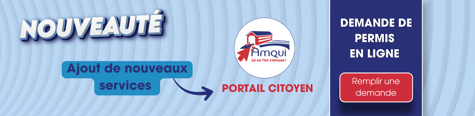 Services en ligne portail cityoen - Ville d'Amqui
