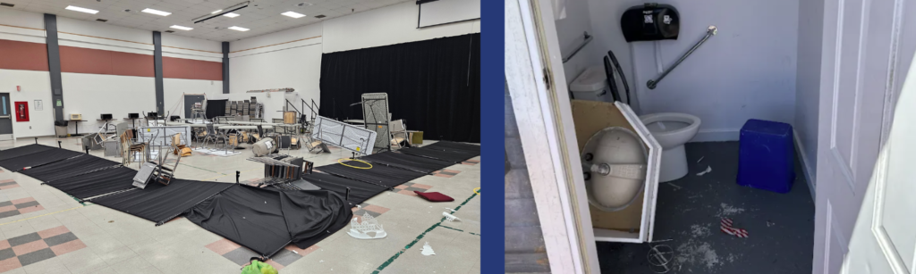 Salle communautaire et blocs sanitaires d'Amqui vandalisés